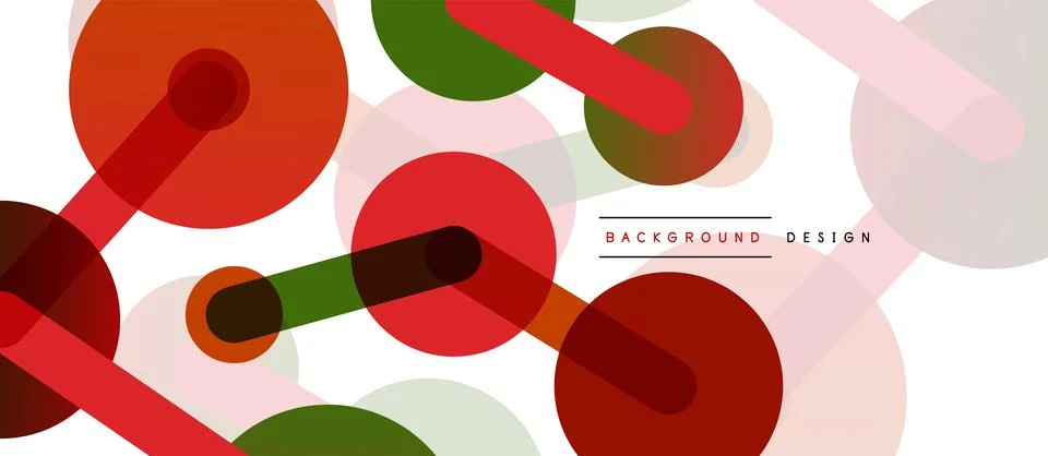 Abstract background. Round dots connected by lines. Trendy techno business Stockillustratie
