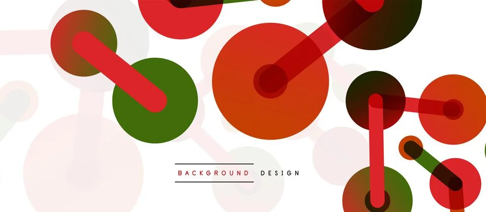 Abstract background. Round dots connected by lines. Trendy techno business イラスト素材