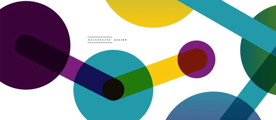 Abstract background. Round dots connected by lines. Trendy techno business 스톡 일러스트
