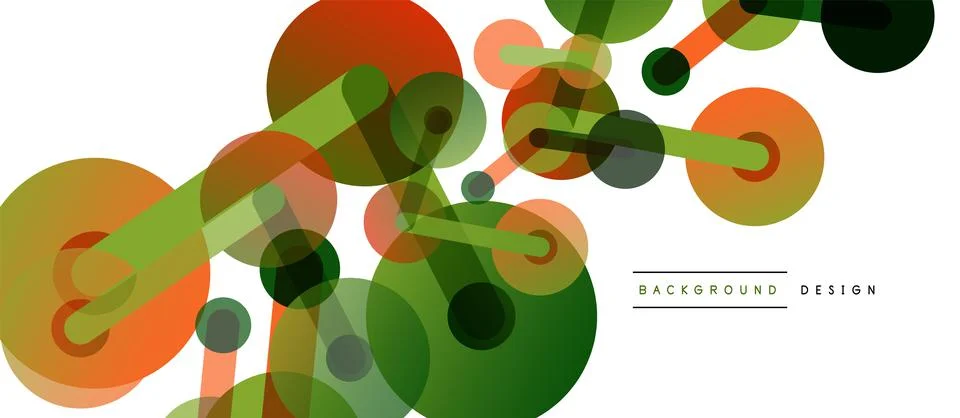 Abstract background. Round dots connected by lines. Trendy techno business 스톡 일러스트