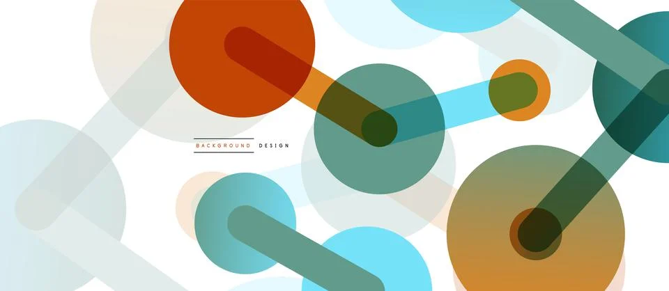 Abstract background. Round dots connected by lines. Trendy techno business イラスト素材