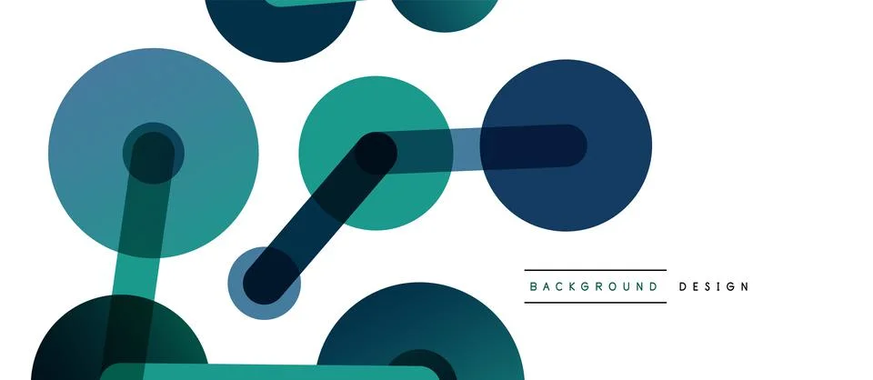 Abstract background. Round dots connected by lines. Trendy techno business イラスト素材