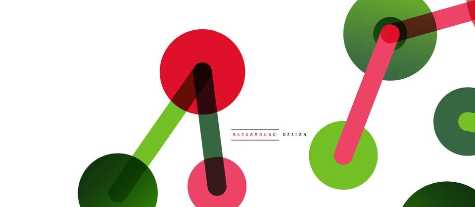 Abstract background. Round dots connected by lines. Trendy techno business イラスト素材