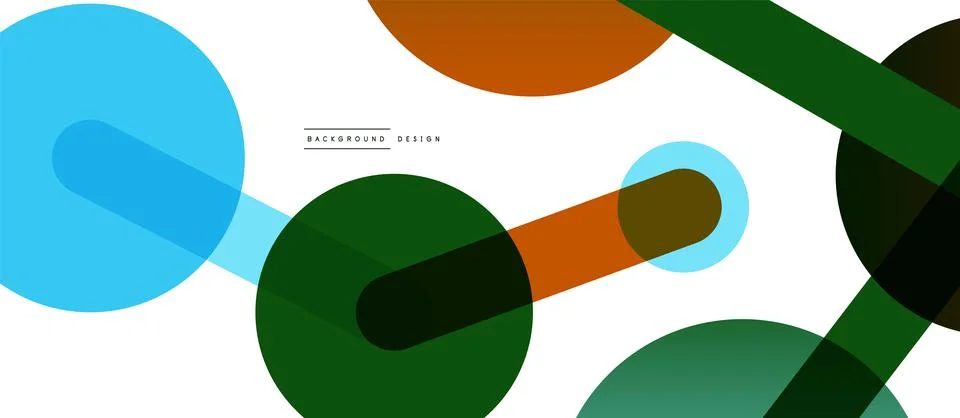 Abstract background. Round dots connected by lines. Trendy techno business イラスト素材