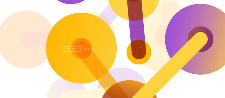 Abstract background. Round dots connected by lines. Trendy techno business Stockillustratie