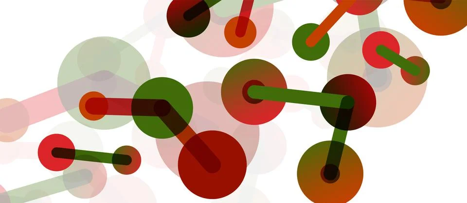 Abstract background. Round dots connected by lines. Trendy techno business 스톡 일러스트