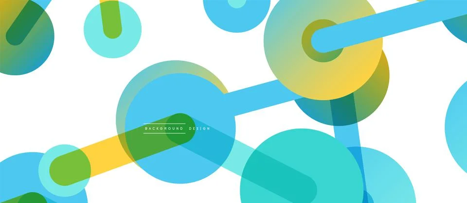 Abstract background. Round dots connected by lines. Trendy techno business イラスト素材