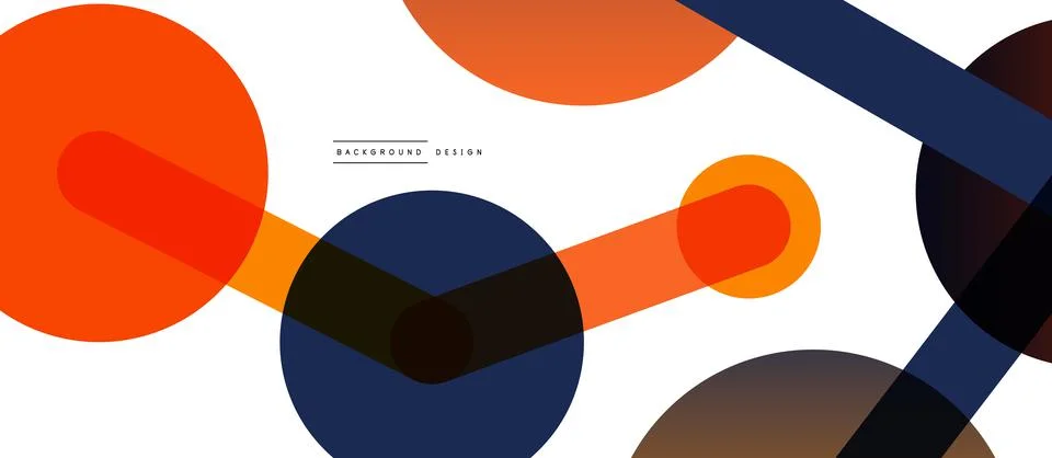 Abstract background. Round dots connected by lines. Trendy techno business イラスト素材