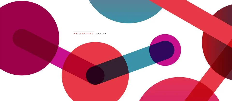 Abstract background. Round dots connected by lines. Trendy techno business 스톡 일러스트