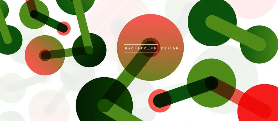 Abstract background. Round dots connected by lines. Trendy techno business イラスト素材