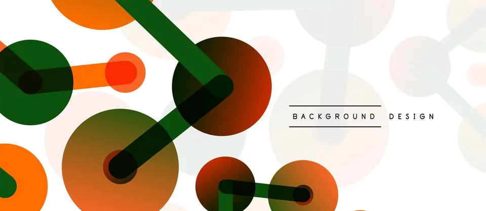 Abstract background. Round dots connected by lines. Trendy techno business イラスト素材