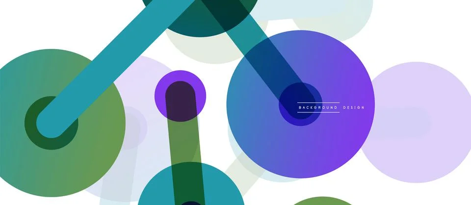 Abstract background. Round dots connected by lines. Trendy techno business イラスト素材