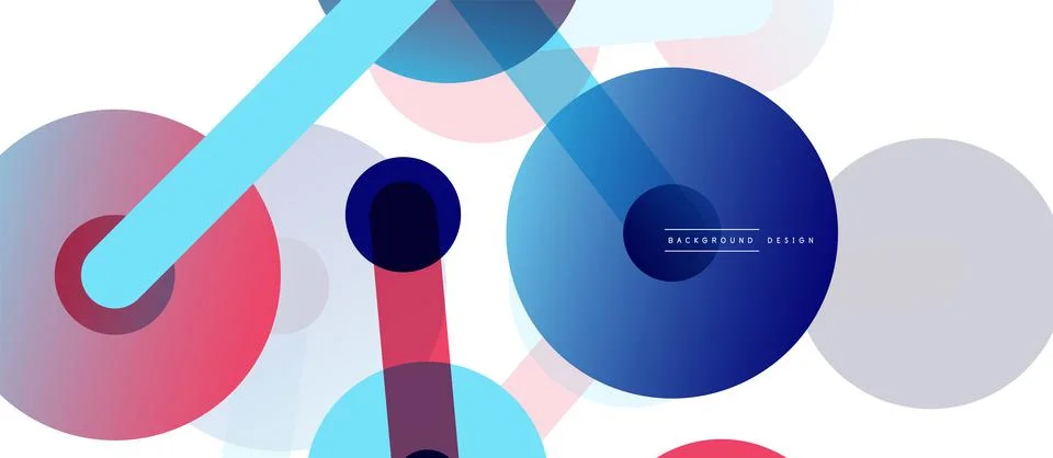 Abstract background. Round dots connected by lines. Trendy techno business 스톡 일러스트