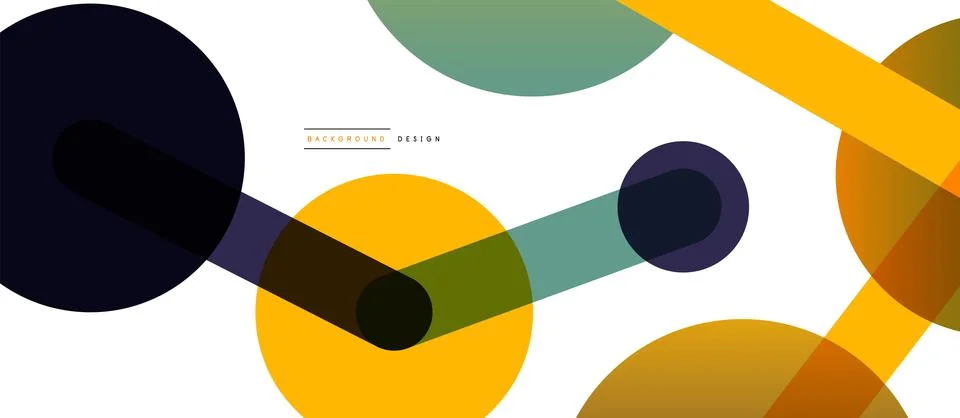 Abstract background. Round dots connected by lines. Trendy techno business イラスト素材