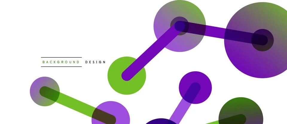 Abstract background. Round dots connected by lines. Trendy techno business 스톡 일러스트