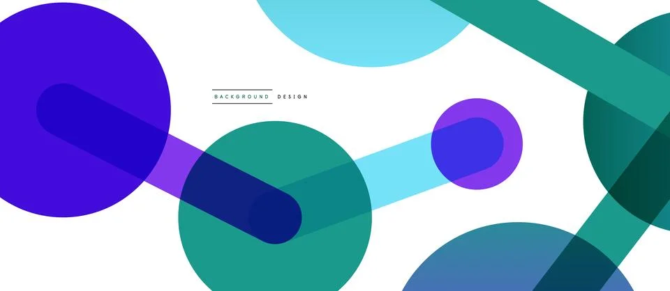 Abstract background. Round dots connected by lines. Trendy techno business イラスト素材