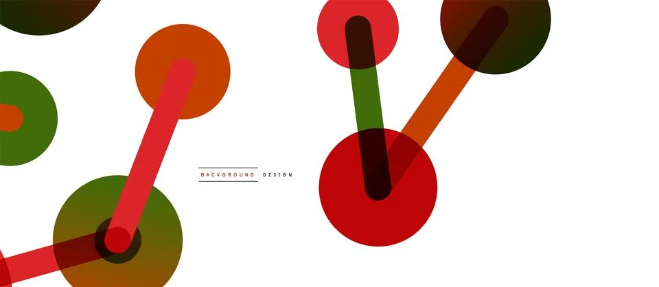 Abstract background. Round dots connected by lines. Trendy techno business イラスト素材