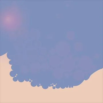 Abstract background with round elements of pink color.3d. Stock Illustration