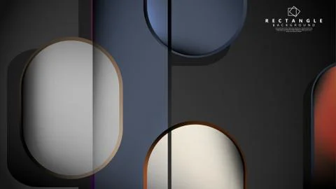 Abstract background Round rectangle in brick and stone colors Stock Illustration