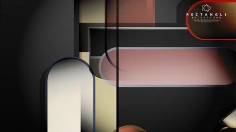 Abstract background Round rectangle in brick and stone colors Stock Illustration