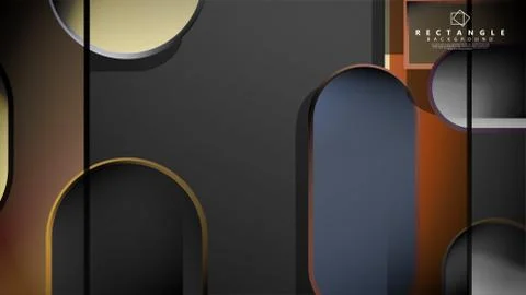 Abstract background Round rectangle in brick and stone colors Stock Illustration