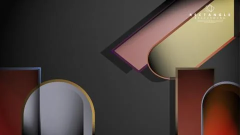 Abstract background Round rectangle in brick and stone colors Stock Illustration