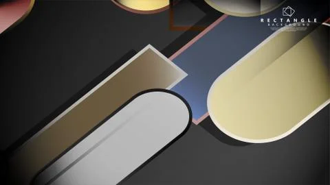 Abstract background Round rectangle in brick and stone colors Stock Illustration