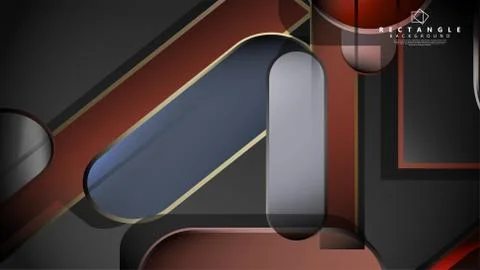 Abstract background Round rectangle in brick and stone colors Stock Illustration