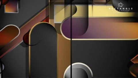 Abstract background Round rectangle in brick and stone colors Stock Illustration