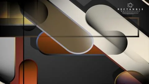 Abstract background Round rectangle in brick and stone colors Illustrazione stock