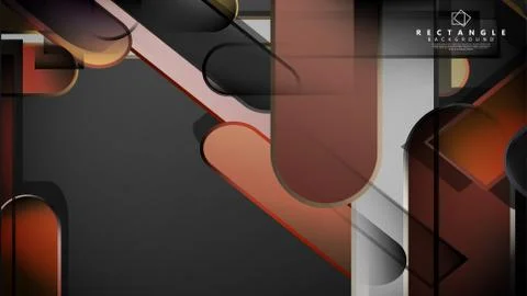 Abstract background Round rectangle in brick and stone colors Stock Illustration