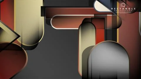 Abstract background Round rectangle in brick and stone colors Stock Illustration