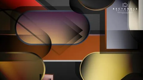 Abstract background Round rectangle in brick and stone colors Stock Illustration