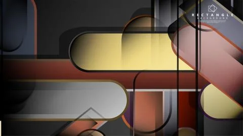 Abstract background Round rectangle in brick and stone colors Illustrazione stock