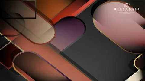 Abstract background Round rectangle in brick and stone colors Stock Illustration