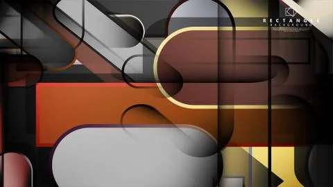 Abstract background Round rectangle in brick and stone colors イラスト素材