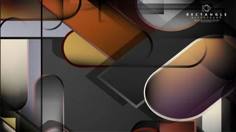 Abstract background Round rectangle in brick and stone colors Stock Illustration