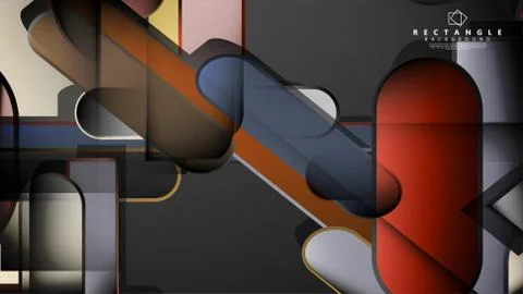 Abstract background Round rectangle in brick and stone colors Illustrazione stock