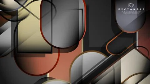 Abstract background Round rectangle in brick and stone colors Stock Illustration