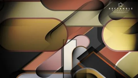 Abstract background Round rectangle in brick and stone colors Stock Illustration