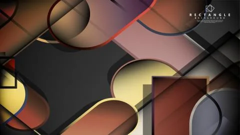 Abstract background Round rectangle in brick and stone colors Stock Illustration