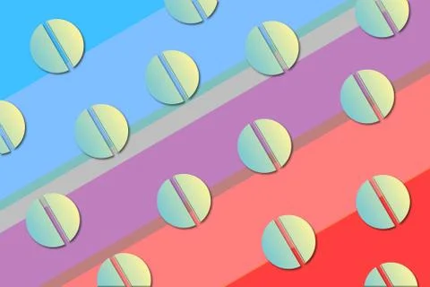 Abstract background with round shape, tilt lines, flat design Stock Illustration