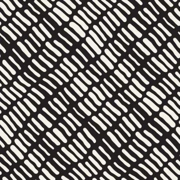 Abstract Background With Rounded brush strokes. Doodle Vector Seamless Pattern. Illustrazione stock