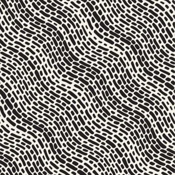 Abstract Background With Rounded brush strokes. Doodle Vector Seamless Pattern. 스톡 일러스트