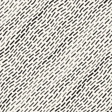 Abstract Background With Rounded brush strokes. Doodle Vector Seamless Pattern. Stock Illustration