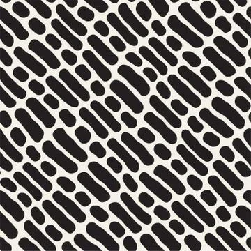 Abstract Background With Rounded brush strokes. Doodle Vector Seamless Pattern. Illustrazione stock