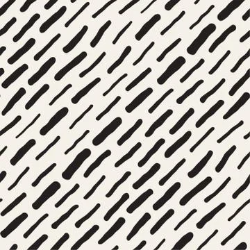 Abstract Background With Rounded brush strokes. Doodle Vector Seamless Pattern. 스톡 일러스트