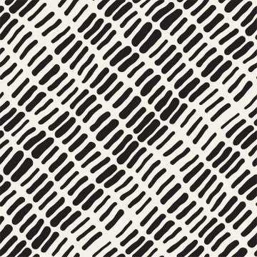 Abstract Background With Rounded brush strokes. Doodle Vector Seamless Pattern. イラスト素材