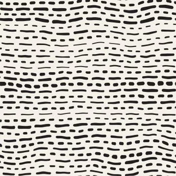 Abstract Background With Rounded brush strokes. Doodle Vector Seamless Pattern. Illustrazione stock