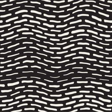 Abstract Background With Rounded brush strokes. Doodle Vector Seamless Pattern. Illustrazione stock